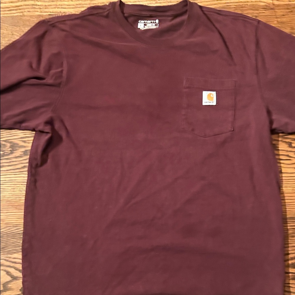 Carhartt Men's Burgundy Short Sleeve Tee